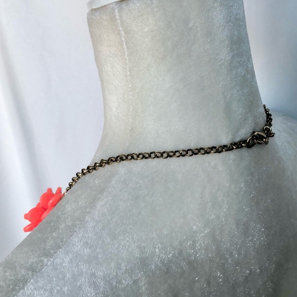 J. Crew Statement Floral Necklace in Coral - Picture 6 of 14